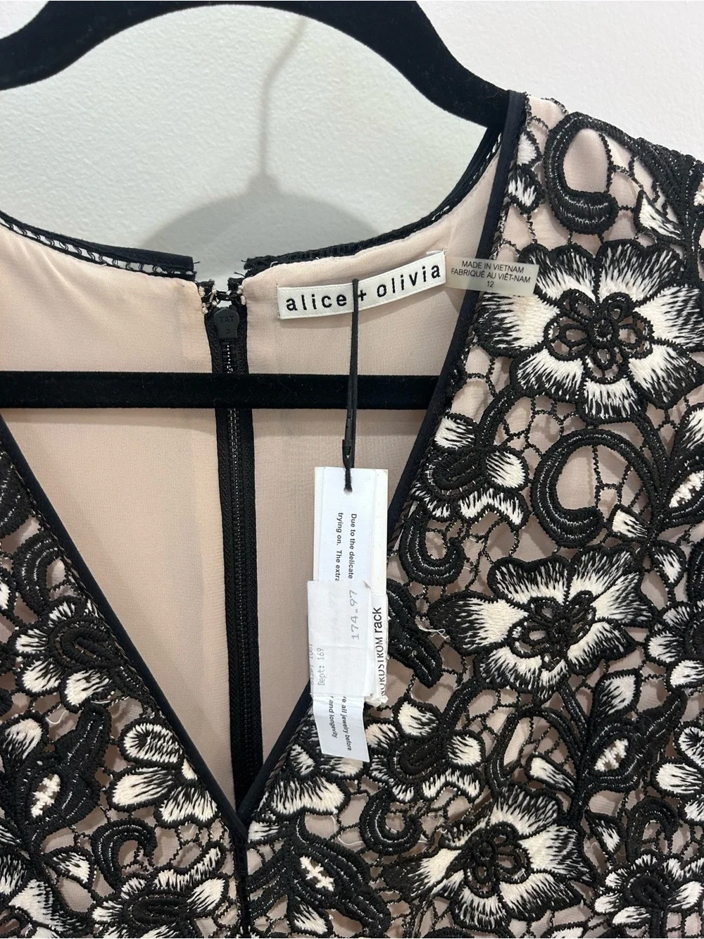 Alice + Olivia Lace Romper - Picture 2 of 4